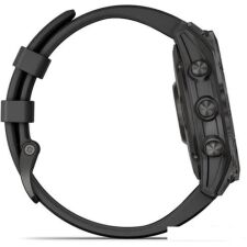 Умные часы Garmin Fenix 7 Sapphire Solar 47 мм (серый карбон/черный)