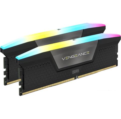 Оперативная память Corsair Vengeance RGB 2x32ГБ DDR5 6000 МГц CMH64GX5M2B6000C40