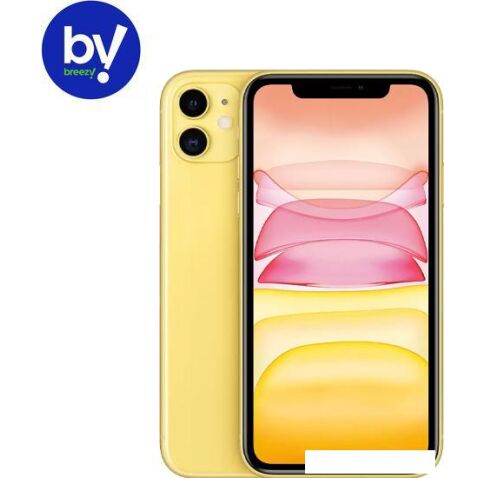 Смартфон Apple iPhone 11 64GB Восстановленный by Breezy, грейд A (желтый)