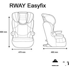 Детское автокресло Nania Rway Easyfix (racing luxe ruby)