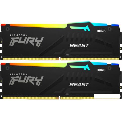 Оперативная память Kingston FURY Beast RGB 2x32ГБ DDR5 6000 МГц KF560C30BBEAK2-64