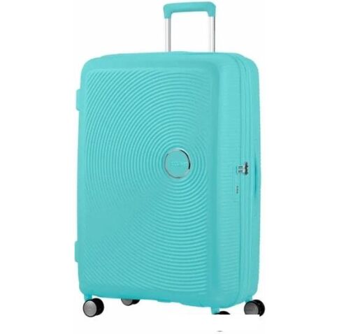 Чемодан-спиннер American Tourister SoundBox Poolside Blue 77 см