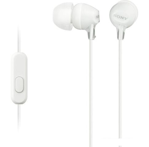 Наушники с микрофоном Sony MDR-EX15AP (белый)