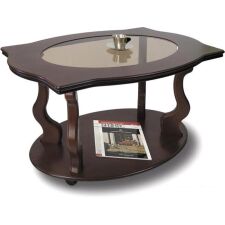 Журнальный столик Мебелик Берже 3С (темно-коричневый)
