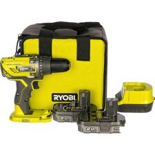 Дрель-шуруповерт Ryobi R18DD3-220S 5133003348 (с 2-мя АКБ 2 Ah, сумка)