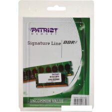 Оперативная память Patriot Signature Line 4GB DDR3 SO-DIMM PC3-12800 [PSD34G16002S]