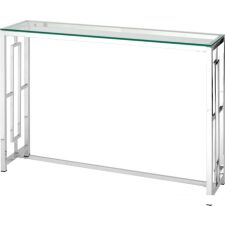 Консольный стол Stool Group Бруклин 115x30 ECST-013 (прозрачное стекло/сталь серебристый)