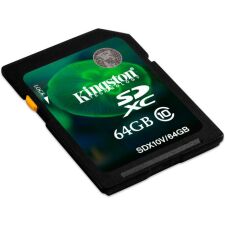 Карта памяти Kingston SDXC (Class 10) 64GB (SDX10V/64GB)