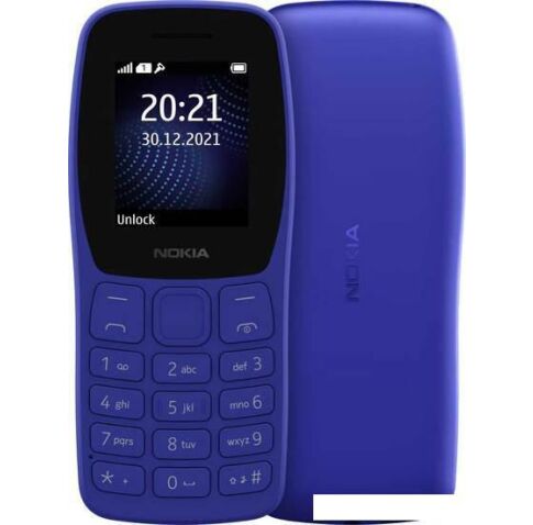 Кнопочный телефон Nokia 105 (2022) TA-1428 Dual SIM (синий)