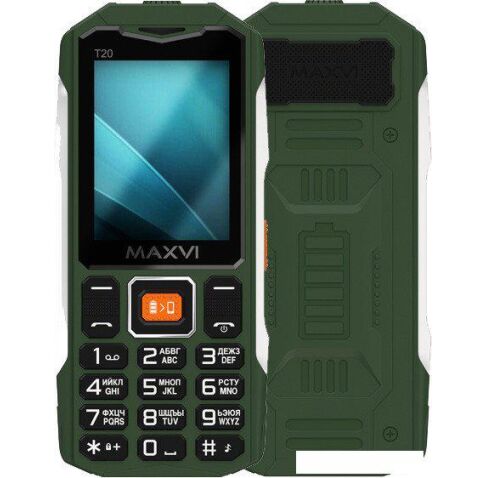 Кнопочный телефон Maxvi T20 (зеленый)