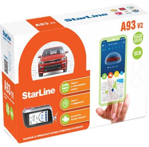 Автосигнализация StarLine A93 v2 2CAN+2LIN ECO