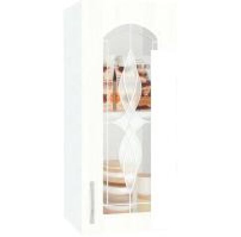 Шкаф навесной Кортекс-мебель Корнелия Ретро ВШ30ст (ясень белый)