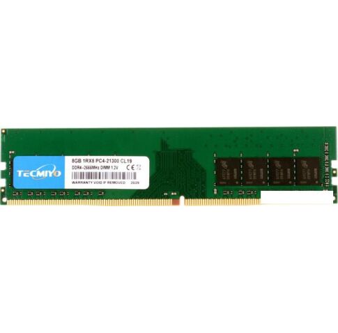 Оперативная память Tecmiyo 8ГБ DDR4 2666 МГц 8G1RPC4-21300U-GB