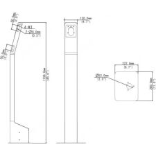 Аксессуар Uniview EP-S31-W-NB Пьедестал для напольного монтажа терминала распознавания лиц OET-213H-BTS1