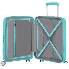 Чемодан-спиннер American Tourister Soundbox Poolside Blue 55 см