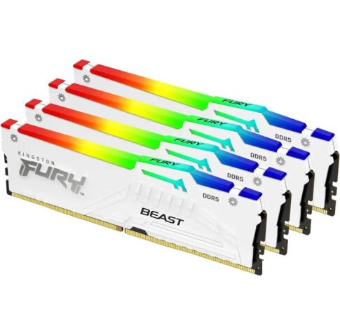 Оперативная память Kingston FURY Beast RGB 4x16ГБ DDR5 5200 МГц KF552C40BWAK4-64