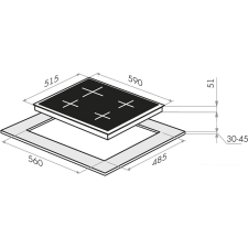 Варочная панель MAUNFELD EGHE.64.43CB/G