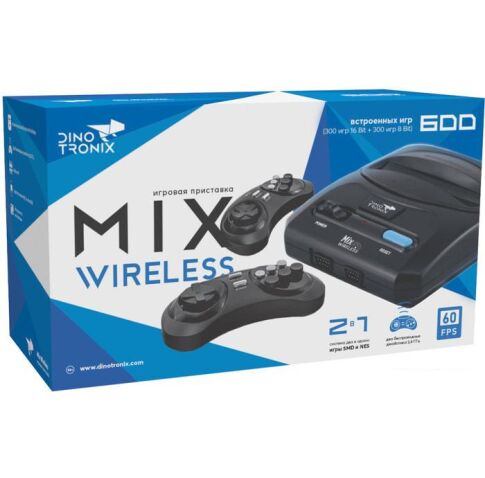 Игровая приставка Dinotronix Mix Wireless ZD-01B (2 геймпада, 600 игр)