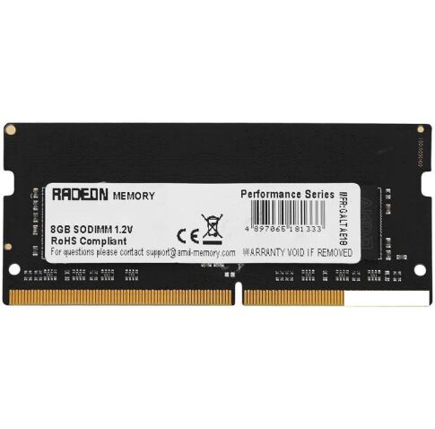 Оперативная память AMD Radeon R9 Gamer 16GB DDR4 SODIMM PC4-24000 R9416G3000S2S-UO