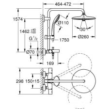 Душевая система Grohe Euphoria System 260 27475002