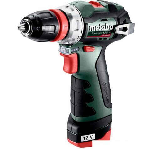 Дрель-шуруповерт Metabo PowerMaxx BS BL Q 601749500 (с 2-мя АКБ, кейс)