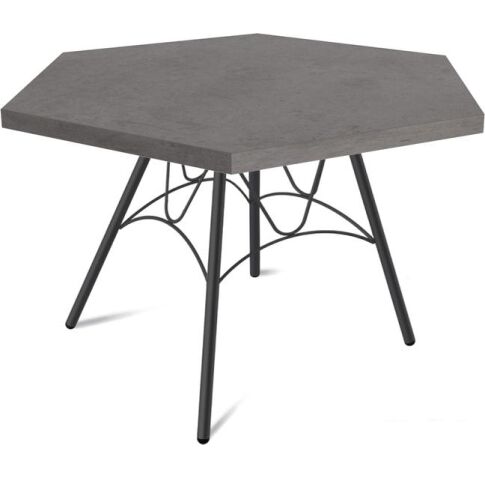 Журнальный столик Sheffilton SHT-S100/TT20 ЛДСП 70 (черный муар/бетон чикаго темно-серый)
