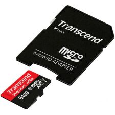 Карта памяти Transcend microSDXC UHS-I 400x Premium (Class 10) 64GB (TS64GUSDU1)