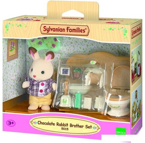 Аксессуары для кукольного домика Sylvanian Families Братик и туалетная комната 5015