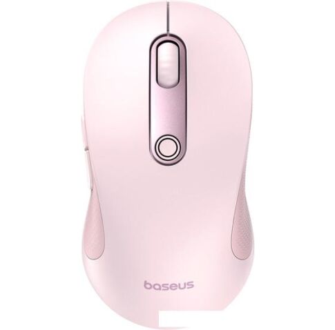 Мышь Baseus F02 Ergonomic Wireless Mouse (розовый, без батарейки в комплекте)