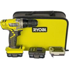 Дрель-шуруповерт Ryobi R12SD-LL13S 5133002323 (с 2-мя АКБ, сумка)