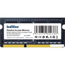 Оперативная память Indilinx 8ГБ DDR3 SODIMM 1600 МГц IND-ID3N16SP08X