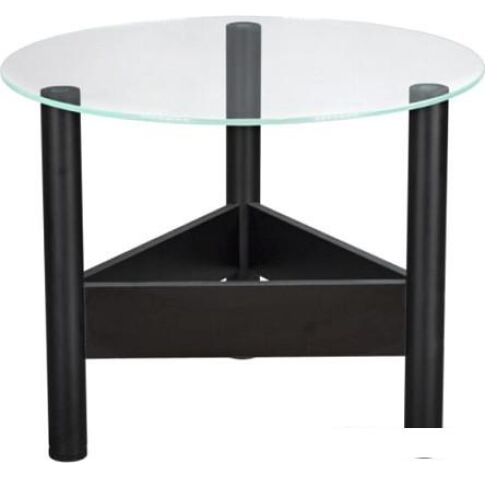 Журнальный столик Мебелик Саут 9С (черный/прозрачный)