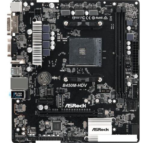 Материнская плата ASRock B450M-HDV