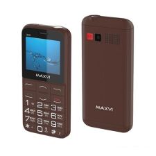 Кнопочный телефон Maxvi B231 (коричневый)