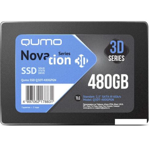 SSD QUMO Novation 3D TLC 480GB Q3DT-480GPGN