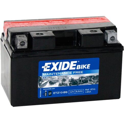 Мотоциклетный аккумулятор Exide ETZ10-BS (8,6 А·ч)