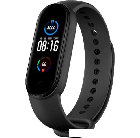 Фитнес-браслет Xiaomi Mi Smart Band 5 (черный, международная версия)