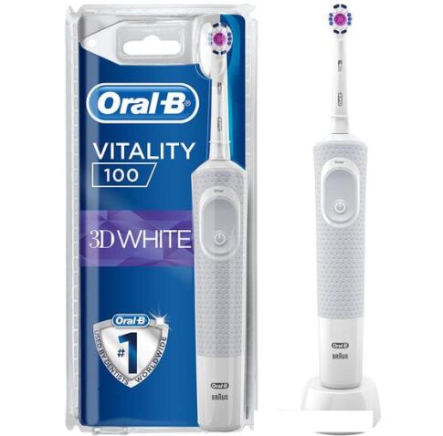 Электрическая зубная щетка Braun Oral-B Vitality 100 3D White D100.413.1 (белый)