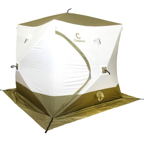 Палатка для зимней рыбалки Следопыт PF-TW-39 (белый/зеленый)