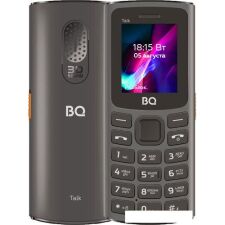 Кнопочный телефон BQ-Mobile BQ-1862 Talk (серый)