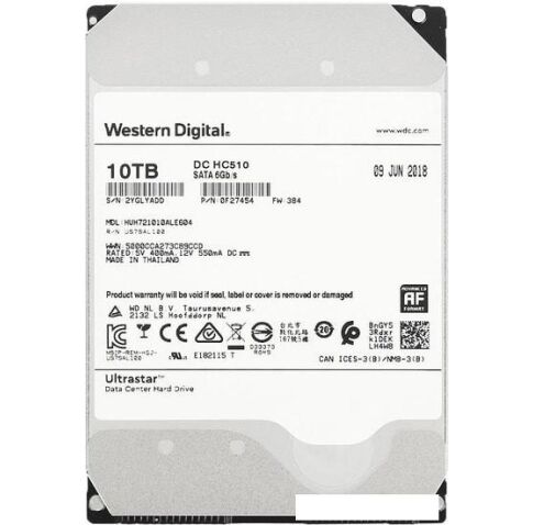 Жесткий диск WD Ultrastar He10 10TB HUH721010ALE600