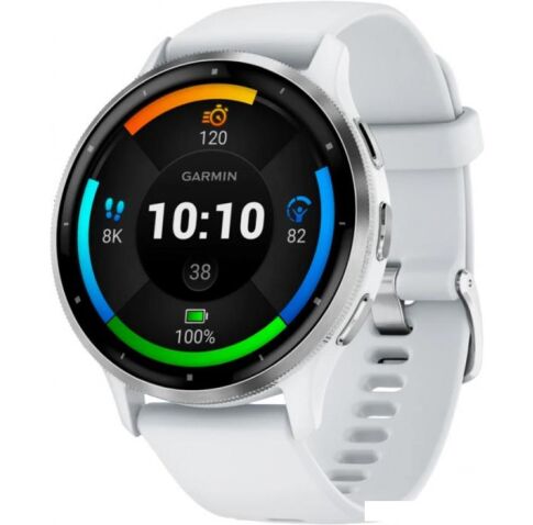 Умные часы Garmin Venu 3 (белый, с силиконовым ремешком)