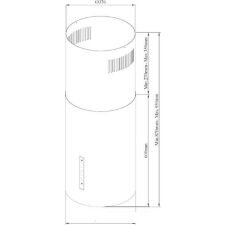 Кухонная вытяжка Korting Cylinder KHA 39970 W