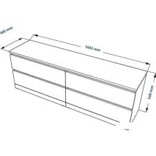Комод Mio Tesoro Варма 4Д (шпон дуб, беленый)
