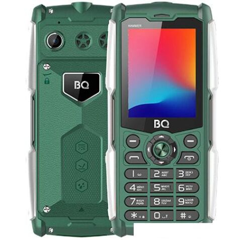 Мобильный телефон BQ-Mobile BQ-2449 Hammer (зеленый)