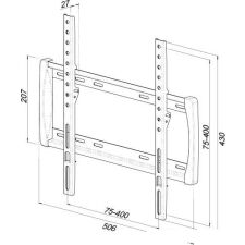 Кронштейн Trone Техно-400F (черный)