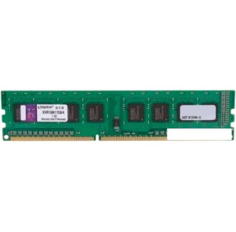 Оперативная память Kingston ValueRAM 4GB DDR3 PC3-12800 (KVR16E11S8/4)