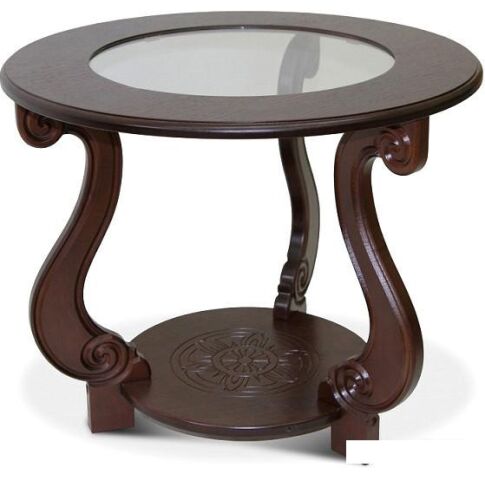 Журнальный столик Мебелик Грация С (темно-коричневый)