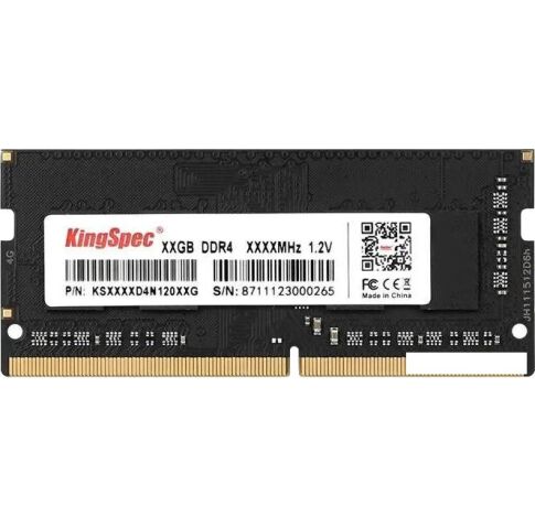 Оперативная память KingSpec 4ГБ DDR4 SODIMM 3200 МГц KS3200D4N12004G