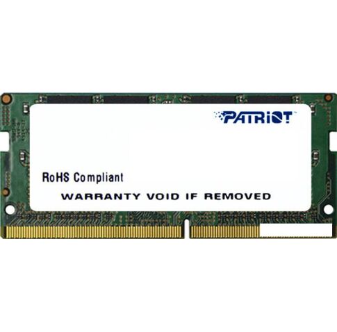Оперативная память Patriot Signature Line 4GB DDR4 SODIMM PC4-19200 [PSD44G240081S]